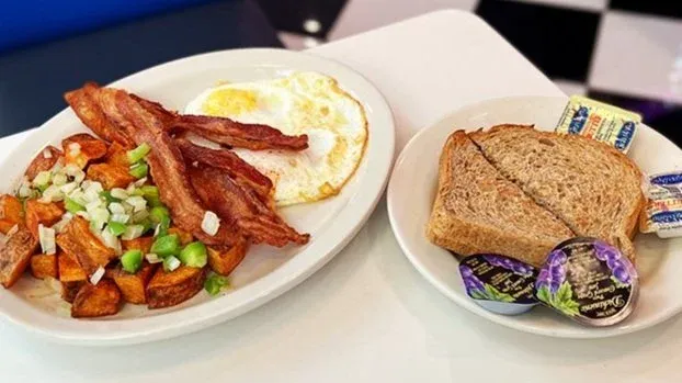 Two Eggs Any Style breakfast plate